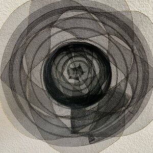 Black fishnet exterior Sunday best hat